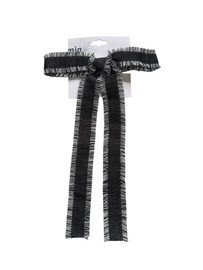 Frayed Edges Denim Wash Bow Hair Clip