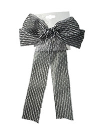 Sheer Wavy Bow Hair Clip