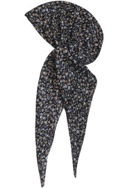 Black Garden Floral Tichel