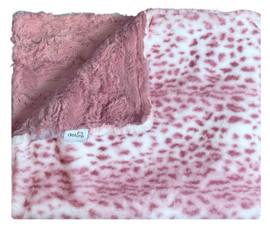 Luxe Cuddle Savanna Woodrose/Luxe Rosewood Blanket