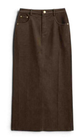 Corduroy Straight 35 Inches Skirt