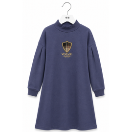 Plaid Emblem Sweat Dress