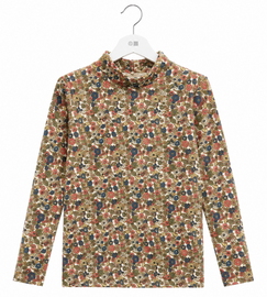 Floral Mockneck