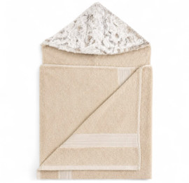 Ivory / Luxe Cuddle Snowy Natural Tan Towel