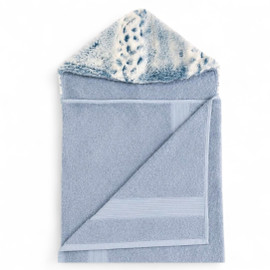 Dusty Blue / Luxe Cuddle Bunny Navy Towel