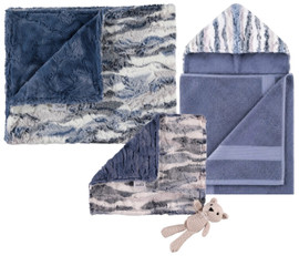 Delore Baby Luxe Snowy Sierra Blue Mix/Luxe Jean Set