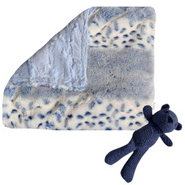 Luxe Cuddle Bunny Navy/Luxe Willow Dusty Blue Lovey