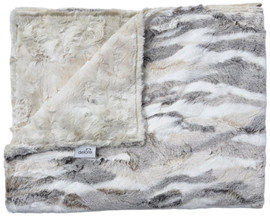 Luxe Snowy Sierra Earthy Mix/ Tie Dye Luxe Cream Blanket