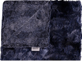 Heather Blue / Luxe Tie Dye Navy Blanket