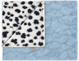 Luxe Sky Blue / Dalmation Blanket