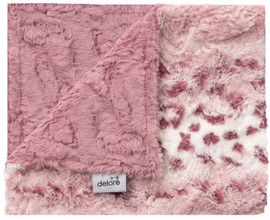 Arctic Lynx Wildrose / Luxe Rosewood Blanket