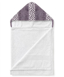 White / Luxe Cuddle Bunny Berry  Towel