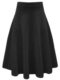 Womens 25" Cotton Panel Skirt