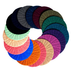 Revaz Womens Cable Knit Lined Beret/Snood