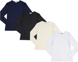 Womens Lycra Long Sleeve Shell T-shirt - JH-260 - Double Header USA