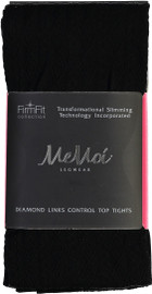 Memoi Womens Diamond Links Control Top Tights - MO-380