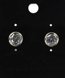 7mm Enclosed Diamond Earrings - 1EA92108