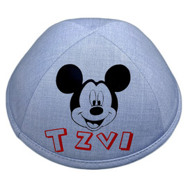 Yarmulka w/ Vinyl - Name Mickey Mouse