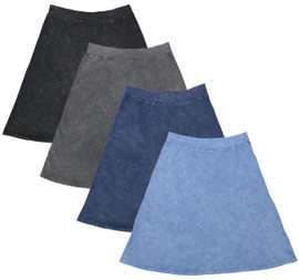 Kiki Riki Stone Wash Ladies A-line Skirt