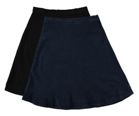 BGDK Women's Soft Denim Stretch Skirt