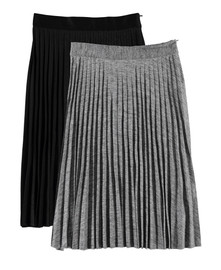 Women's Metallic Pleated Skirt