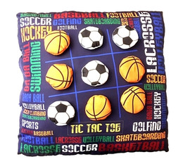 Sports Graffiti Tic Tac Toe Pillow -BJ877