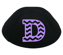 Yarmulka w/ Vinyl Initial Chevron