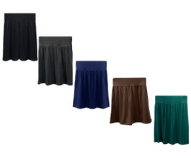 Girls Dropped Waist Ribbed Skirt