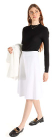 Womens 25/27 Inches Soft Cotton A-line Skirt