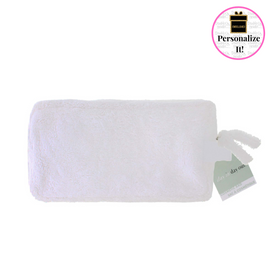 White Terry Cloth Cosmetic Bag
