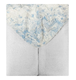 White & Luxe Cuddle Snowy Owl Sky Hooded Towel