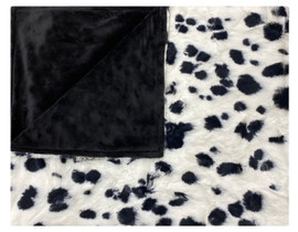 Dalmation Solid Black Blanket