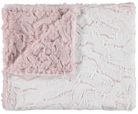 Luxe Crackle Rosewater/Luxe Cuddle Tuscany Rosewater Blanket