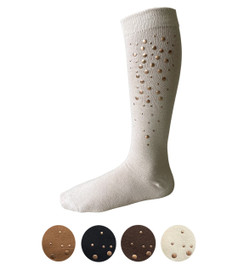 Girls Copper Dots Knee Sock