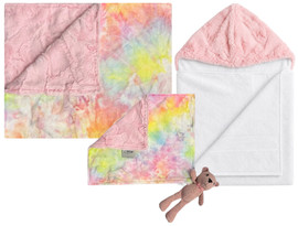 Delore Baby Tie Dye Cotton Candy/Luxe Light Pink Set