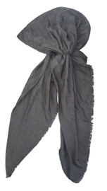 Women's Luxury Solid Linen Pretied Deep Black, One Size P-8586