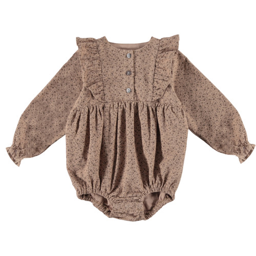 Baby Flannel Mini Floral Romper Baby Flannel Mini Floral Romper