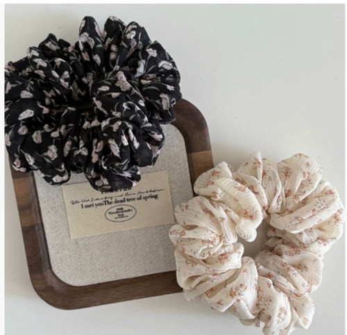 Rustic Petal Hair Scrunchy 
