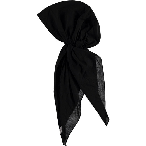 Luxury Solid Pre-Tied Black Bandana