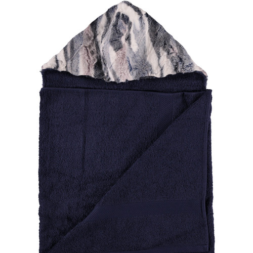 Navy / Snowy Sierra Blue Towel