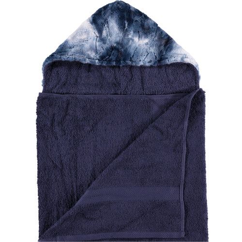 Navy / Luxe Marble Blue Towel