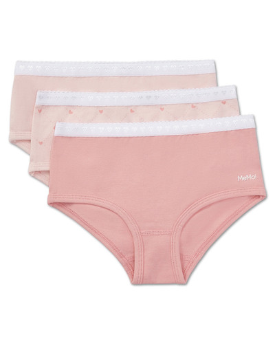 Girls Diamond Hearts Multi Panty 3 Pair Pack