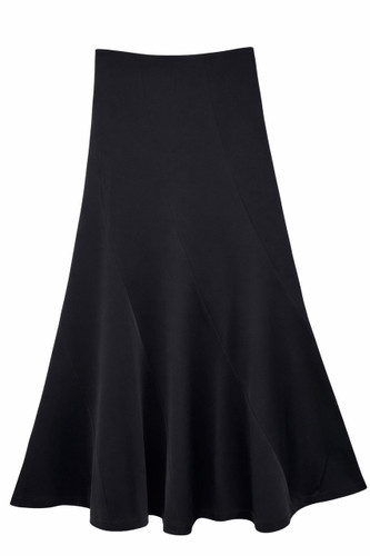 Swirl Satin Panel Skirt