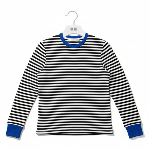 Rayon Rib Striped Tee