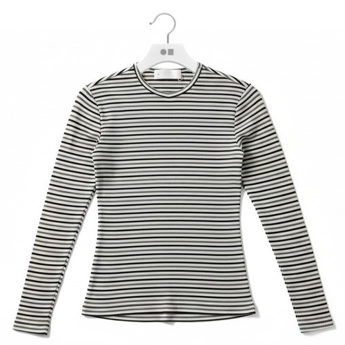 Cotton Rib Striped Tee