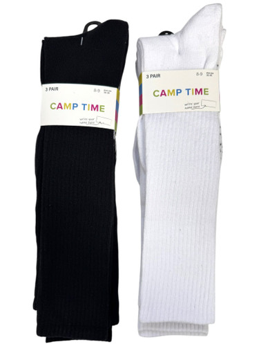 Write on Camp Time 3-Pack Sport Ribbed Knee Socks
