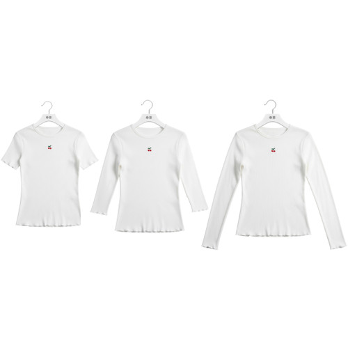 Cherry Embroidery Top