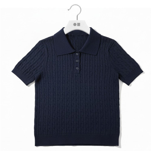 Cableknit Polo