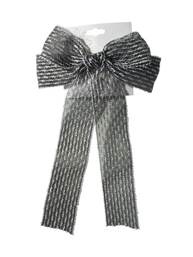 Sheer Wavy Bow Hair Clip
