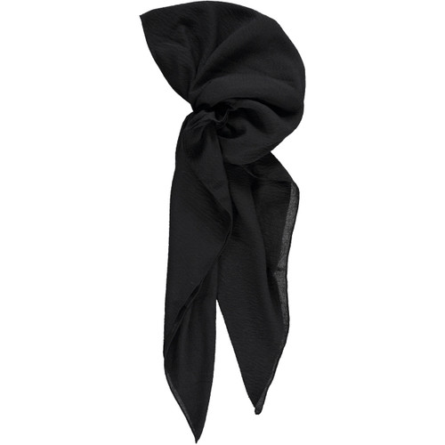 Ruffle Black Tichel